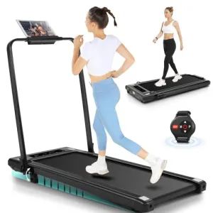 ANCHEER Under Desk Treadmill, 2.5HP Walking Pad Treadmill with Remote Control, Portable Compact Walking Treadmill for Home/Office/Gym, Installation-Free