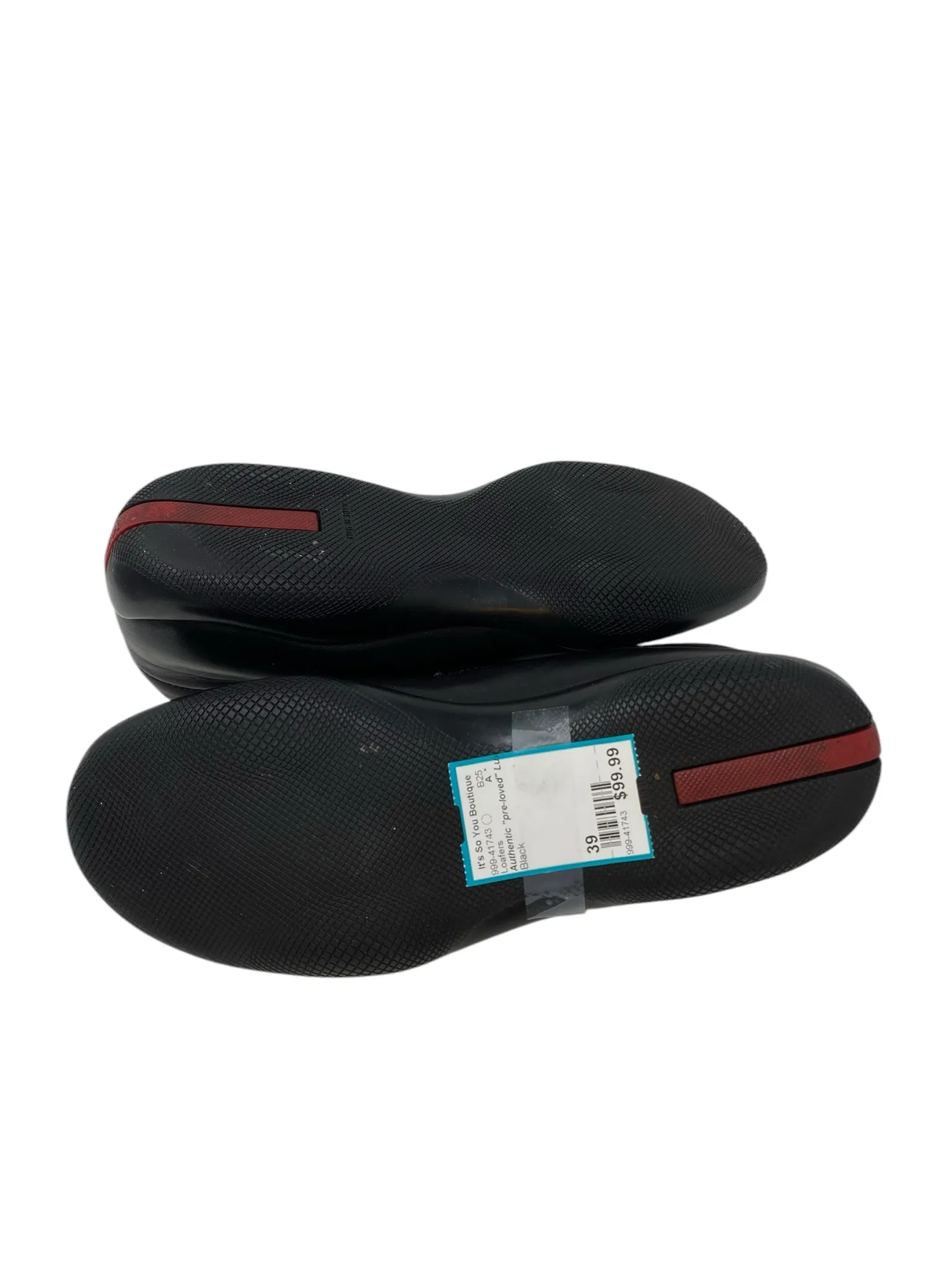 Authentic "pre-loved" Luxury Shoes Women Size 39 Black Loafers