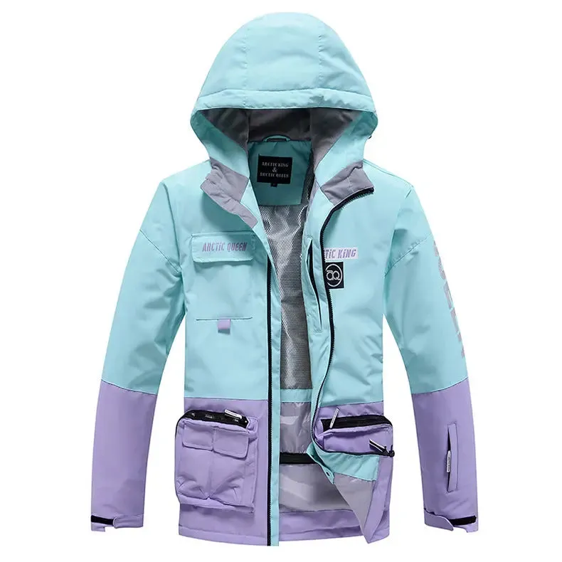 Best Ski Coat for Winter Unisex Ski Insulated Cargo Jacket