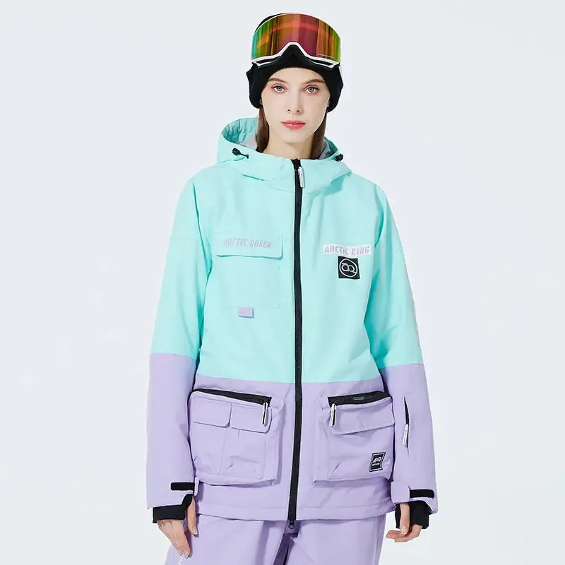 Best Ski Coat for Winter Unisex Ski Insulated Cargo Jacket