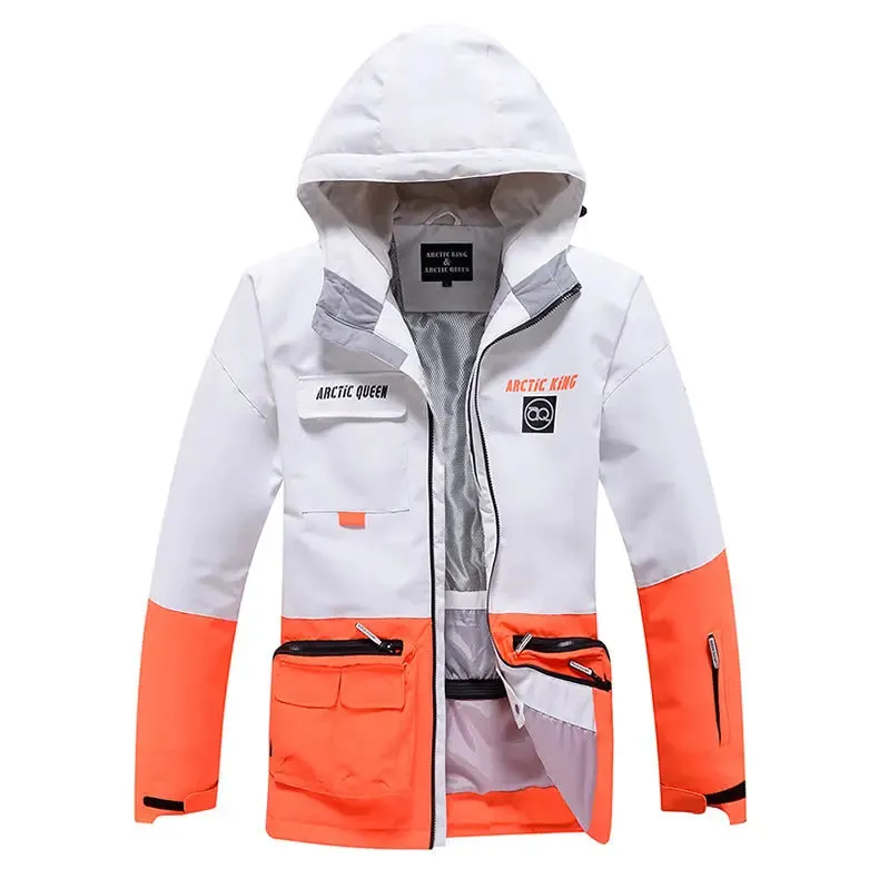 Best Ski Coat for Winter Unisex Ski Insulated Cargo Jacket