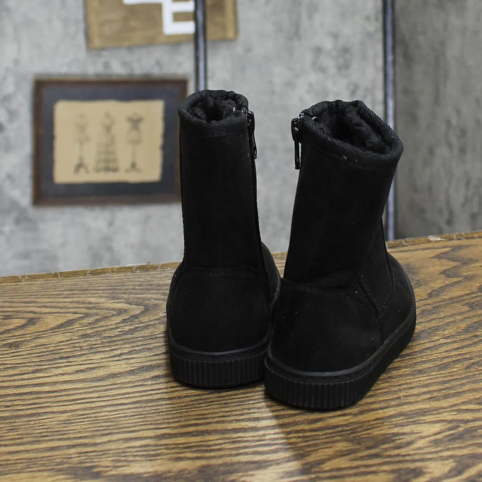 Cat & Jack Toddler Girls Pip Shearling Style Boots 88435631 Black 6T