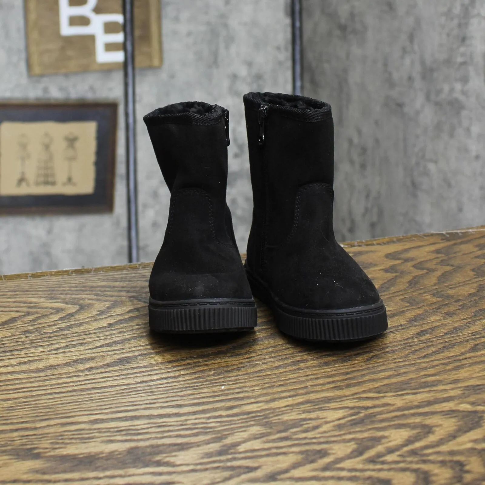 Cat & Jack Toddler Girls Pip Shearling Style Boots 88435631 Black 6T