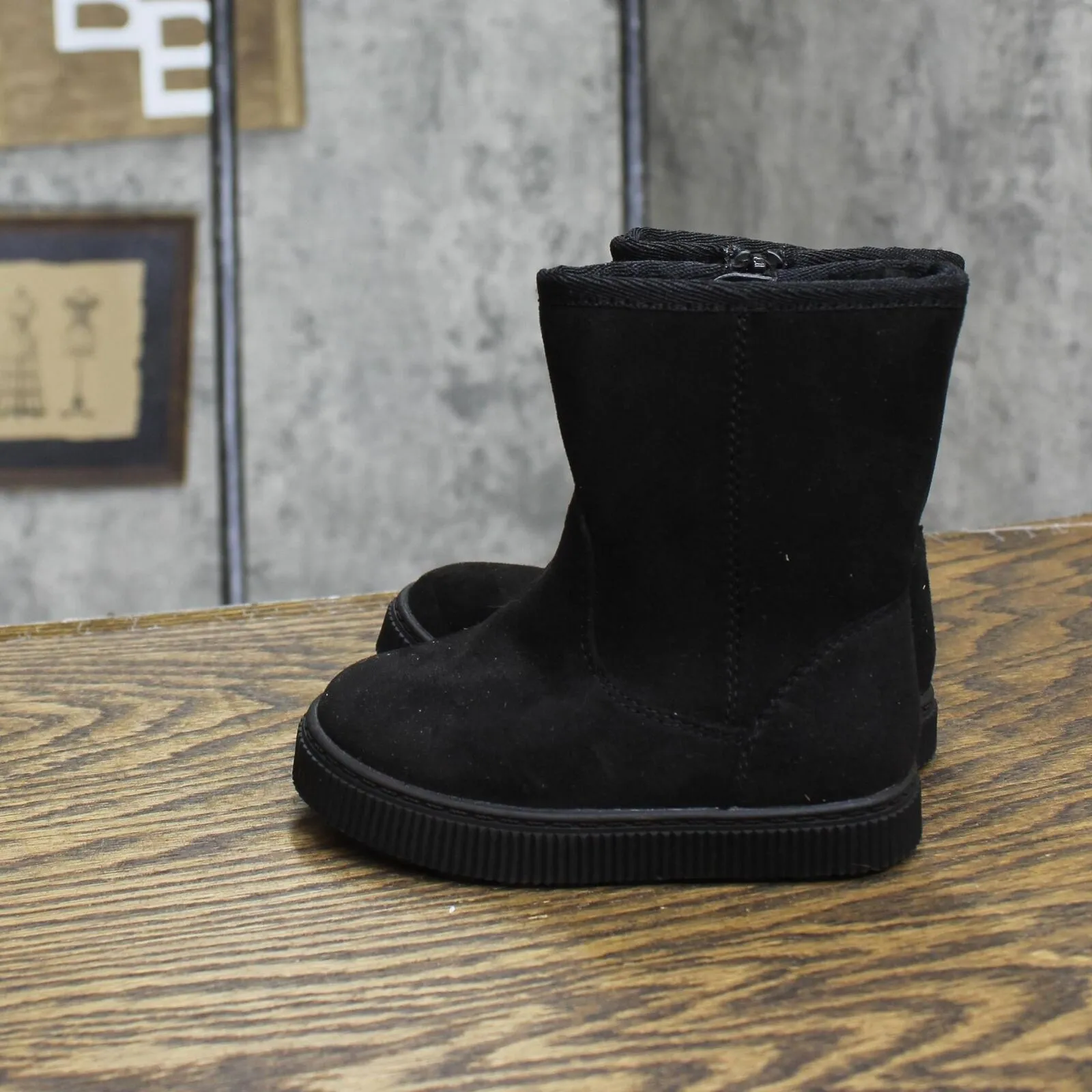 Cat & Jack Toddler Girls Pip Shearling Style Boots 88435631 Black 6T