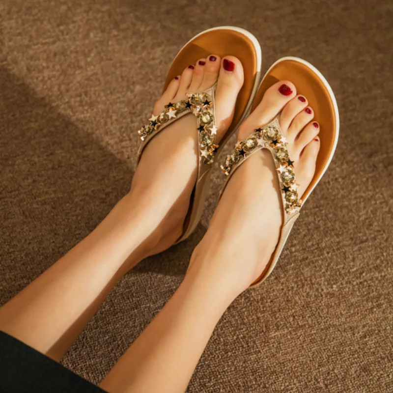 Cilool Summer Star Bling Slippers