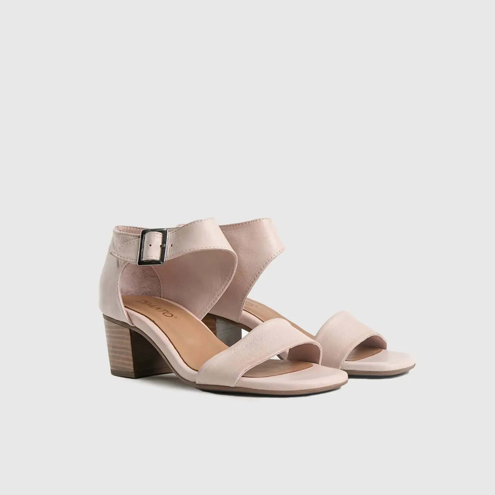 Comfort Block Heel Sandal Dusty Pink 7132