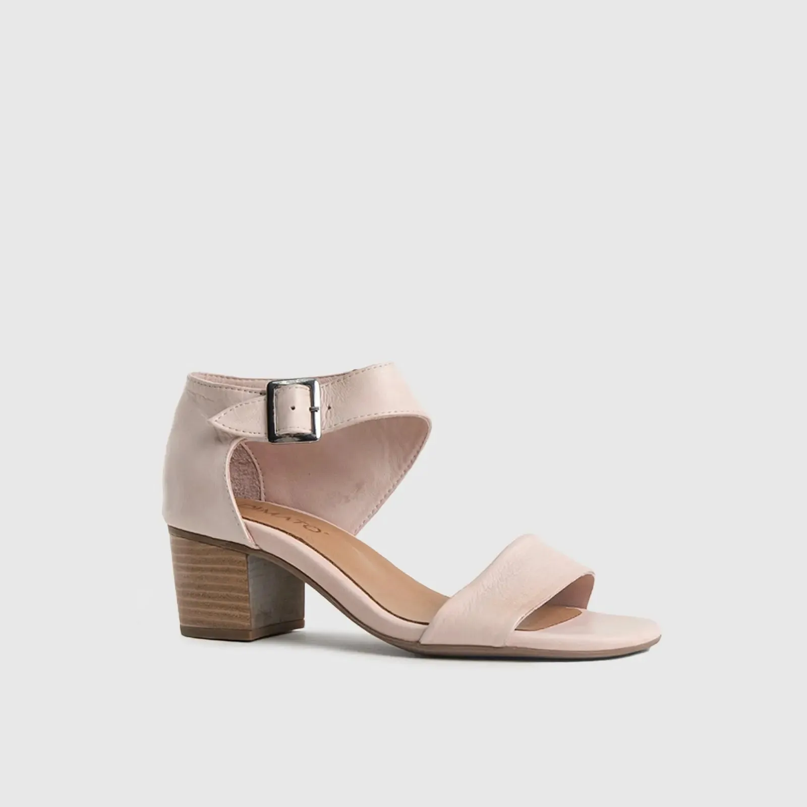 Comfort Block Heel Sandal Dusty Pink 7132