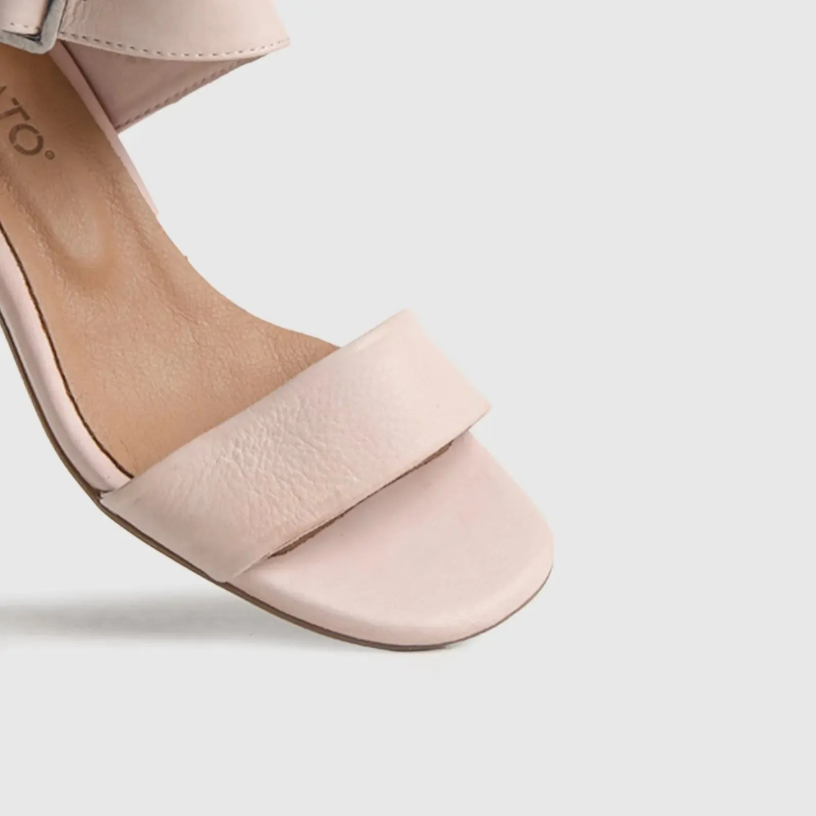 Comfort Block Heel Sandal Dusty Pink 7132