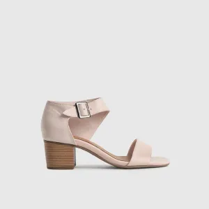 Comfort Block Heel Sandal Dusty Pink 7132