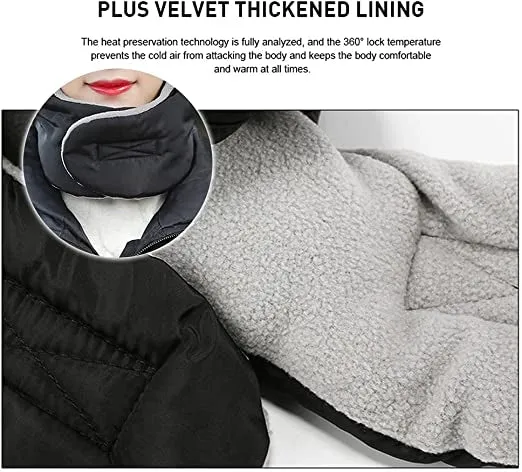 Detachable Goggles Fleece Heated Hat