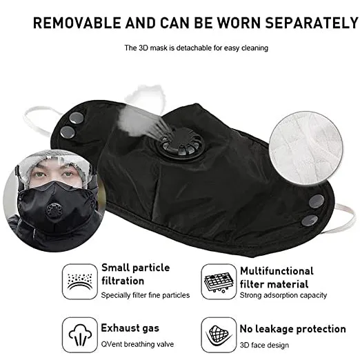 Detachable Goggles Fleece Heated Hat