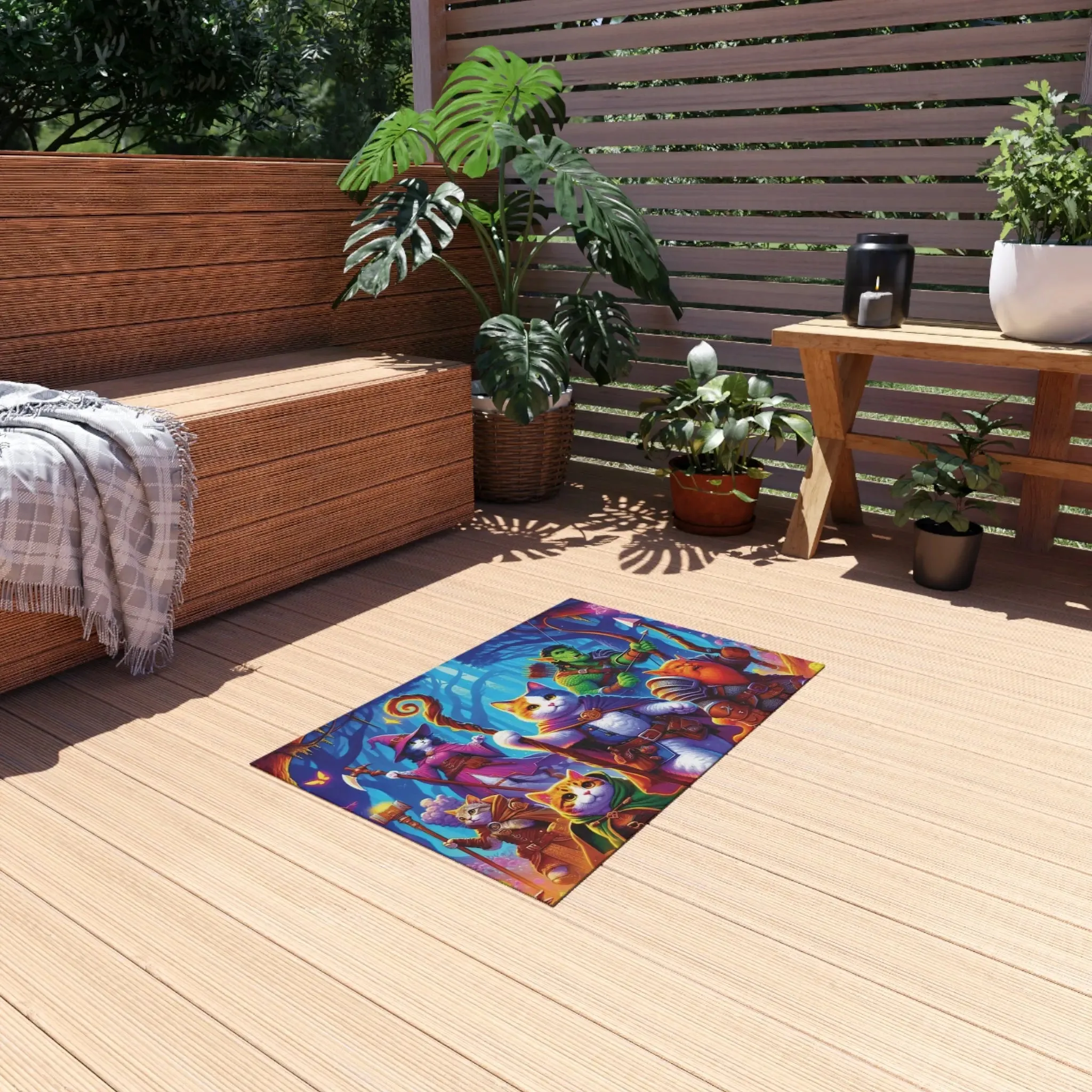 Dungeons and Dragons Adventure - Cat Lover - Indoor/Outdoor Rug