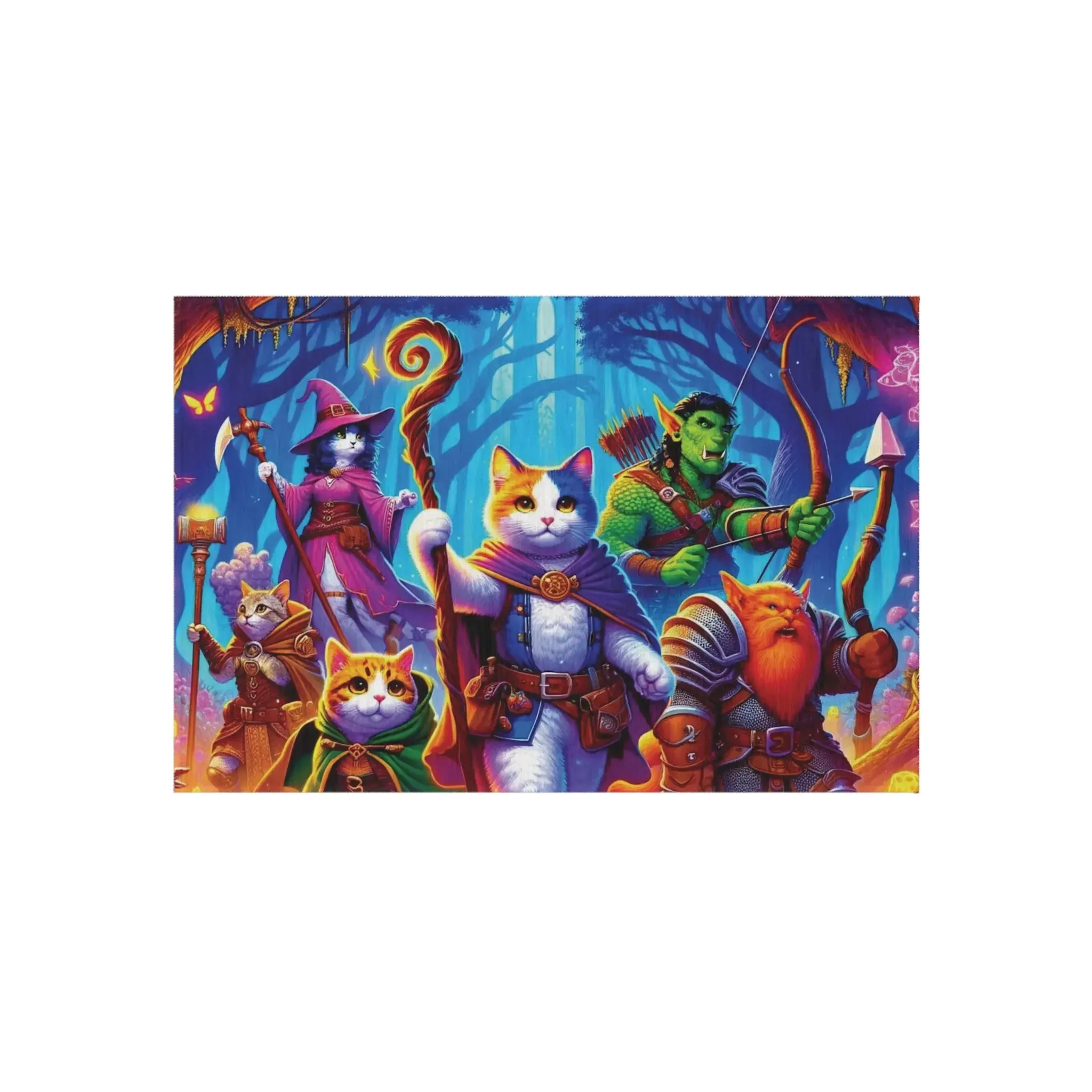 Dungeons and Dragons Adventure - Cat Lover - Indoor/Outdoor Rug