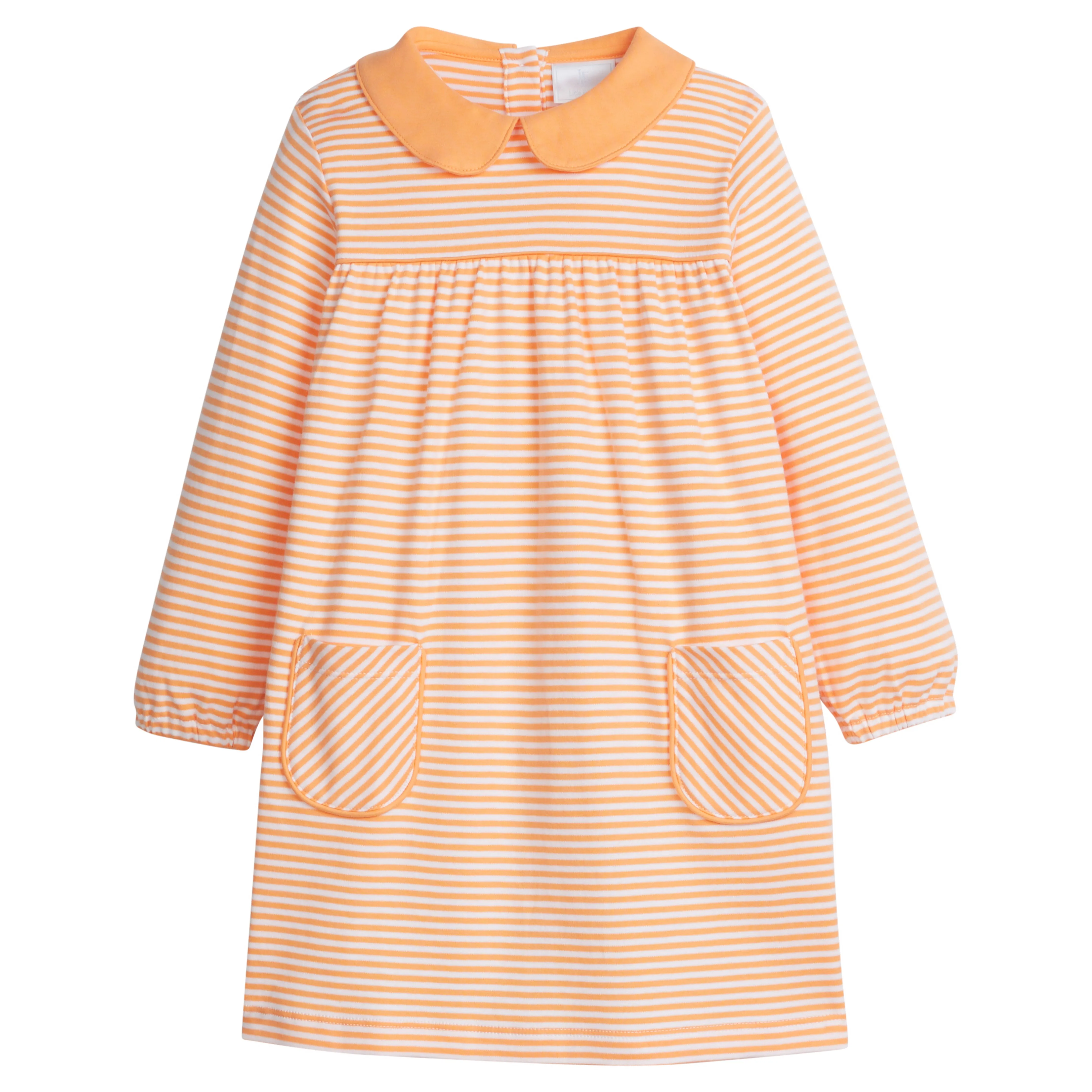 Evelyn Dress - Orange Stripe