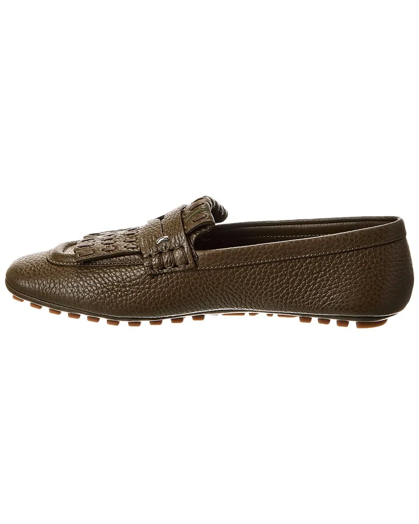 FENDI Selleria Leather Loafer