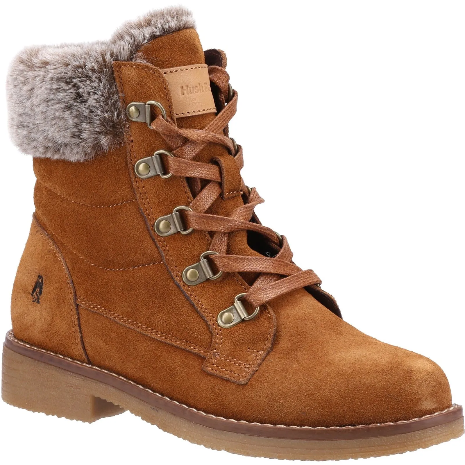 Hush Puppies Womens Florence Mid Boots - Tan