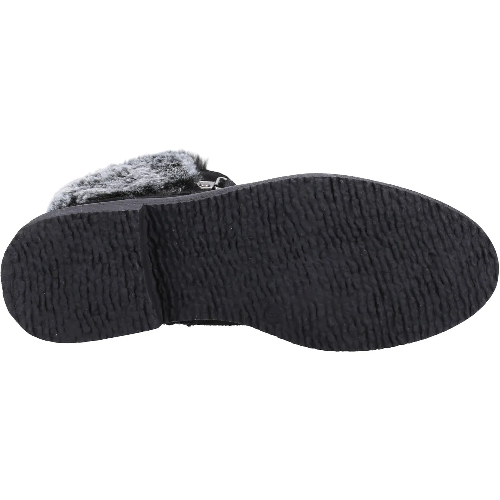 Hush Puppies Womens Florence Suede Mid Boots - Black