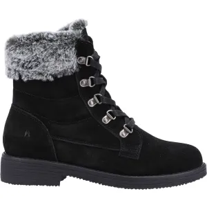 Hush Puppies Womens Florence Suede Mid Boots - Black