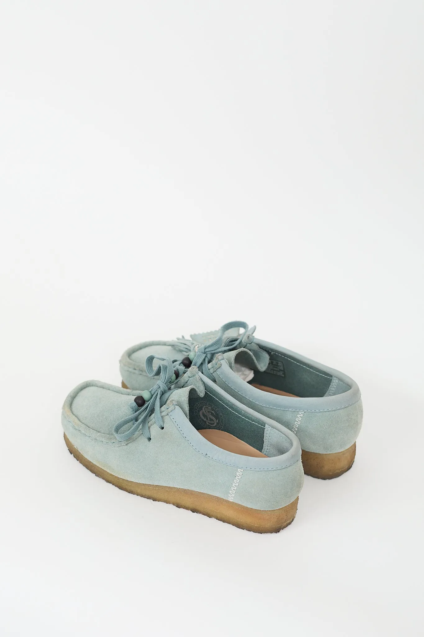 Light Blue Suede Wallabee Loafer