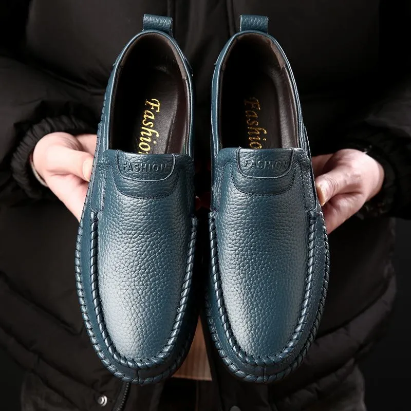 Men's Casual Breathable Leather Slip-ons & Loafers