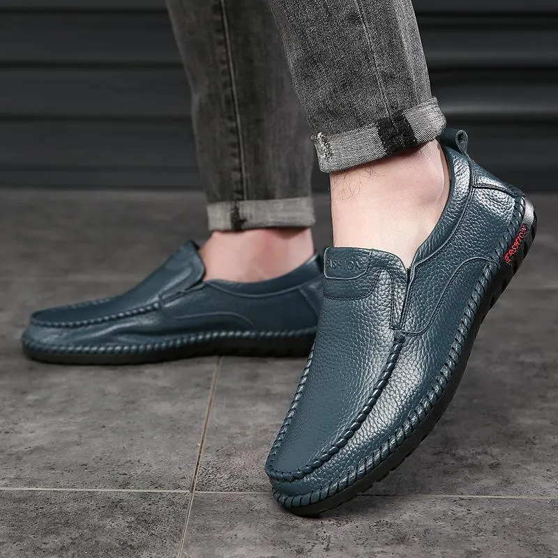 Men's Casual Breathable Leather Slip-ons & Loafers