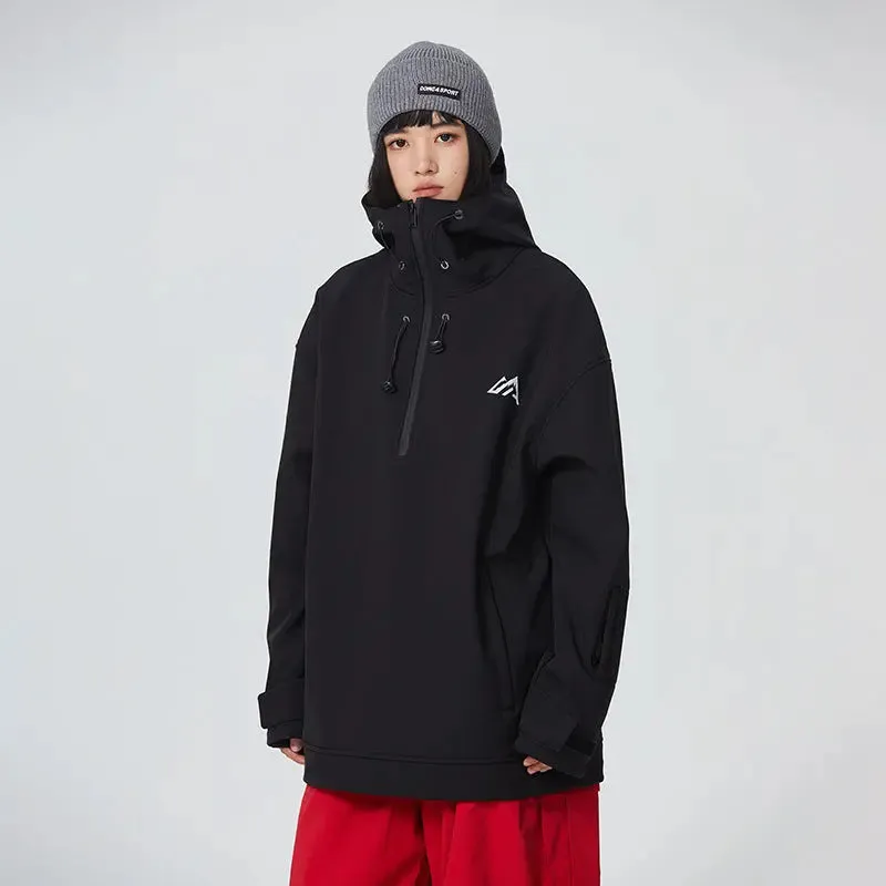 Men's Snowboard Anorak Jacket Outdoor Winter Hoodie
