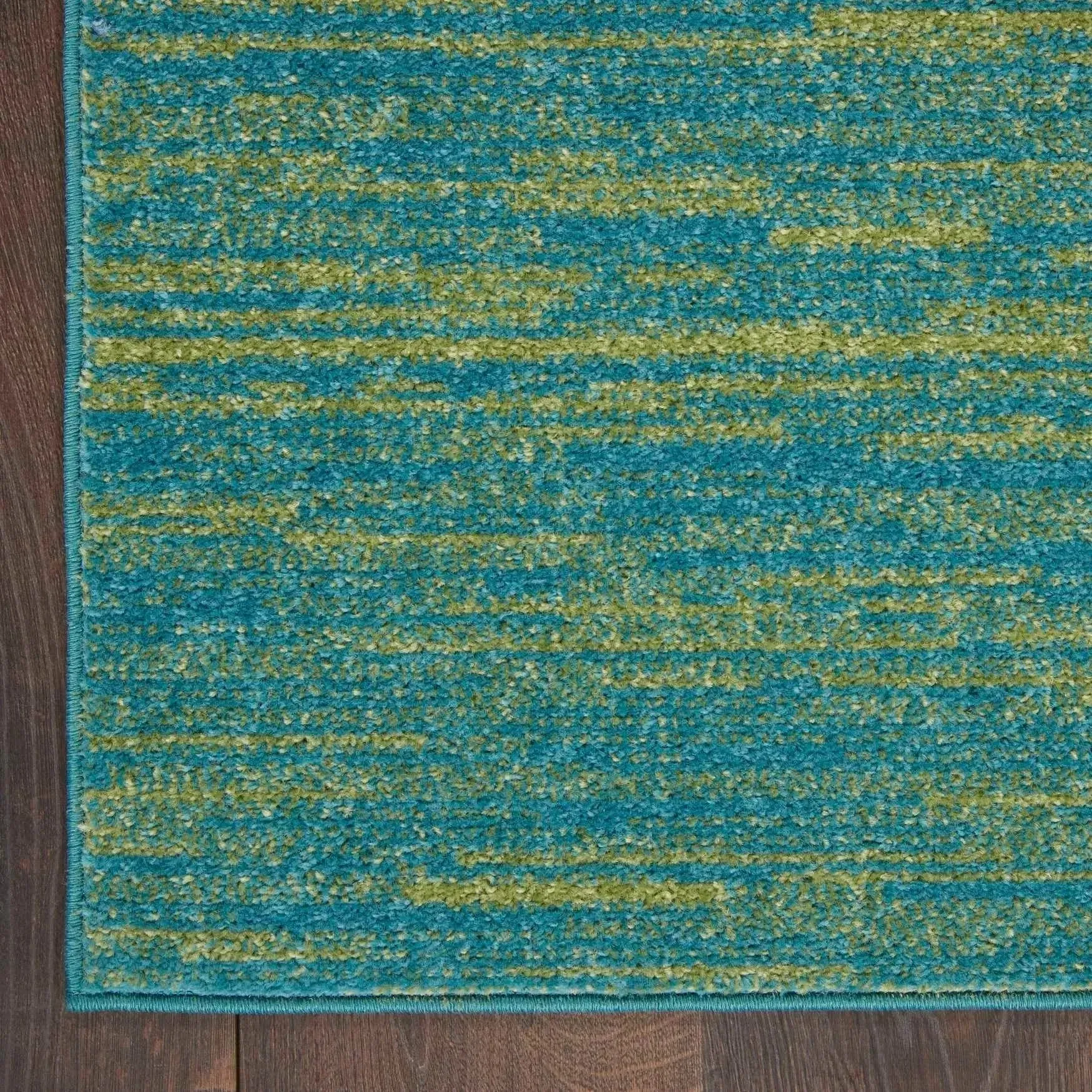 Nourison Essentials NRE01 Blue Green Rug