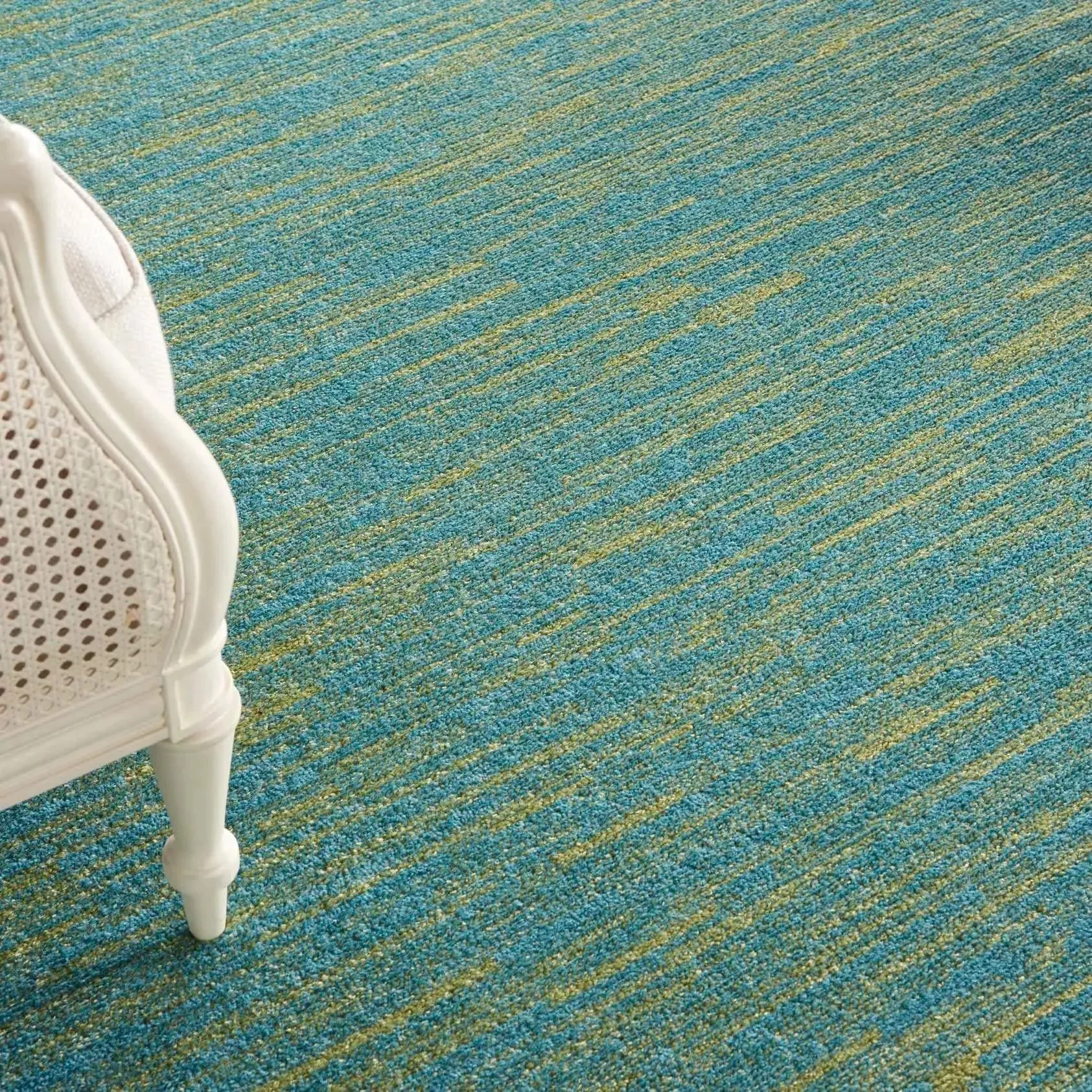 Nourison Essentials NRE01 Blue Green Rug