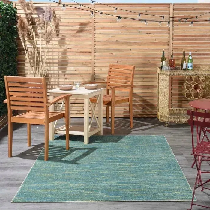 Nourison Essentials NRE01 Blue Green Rug
