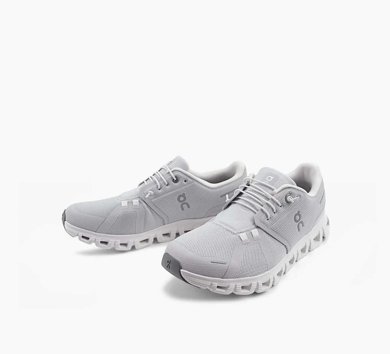 On Cloud Men's Cloud 6 Running Shoes- Glacier/ White