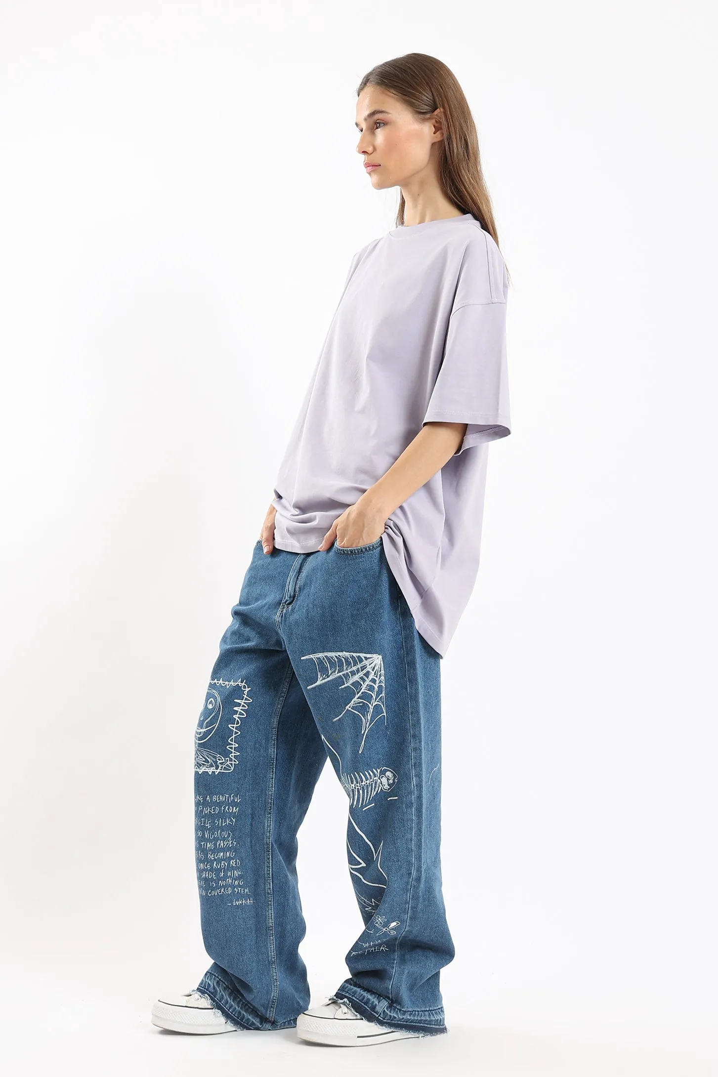 PURE COMFORT OVERSIZED TEE - LILAC