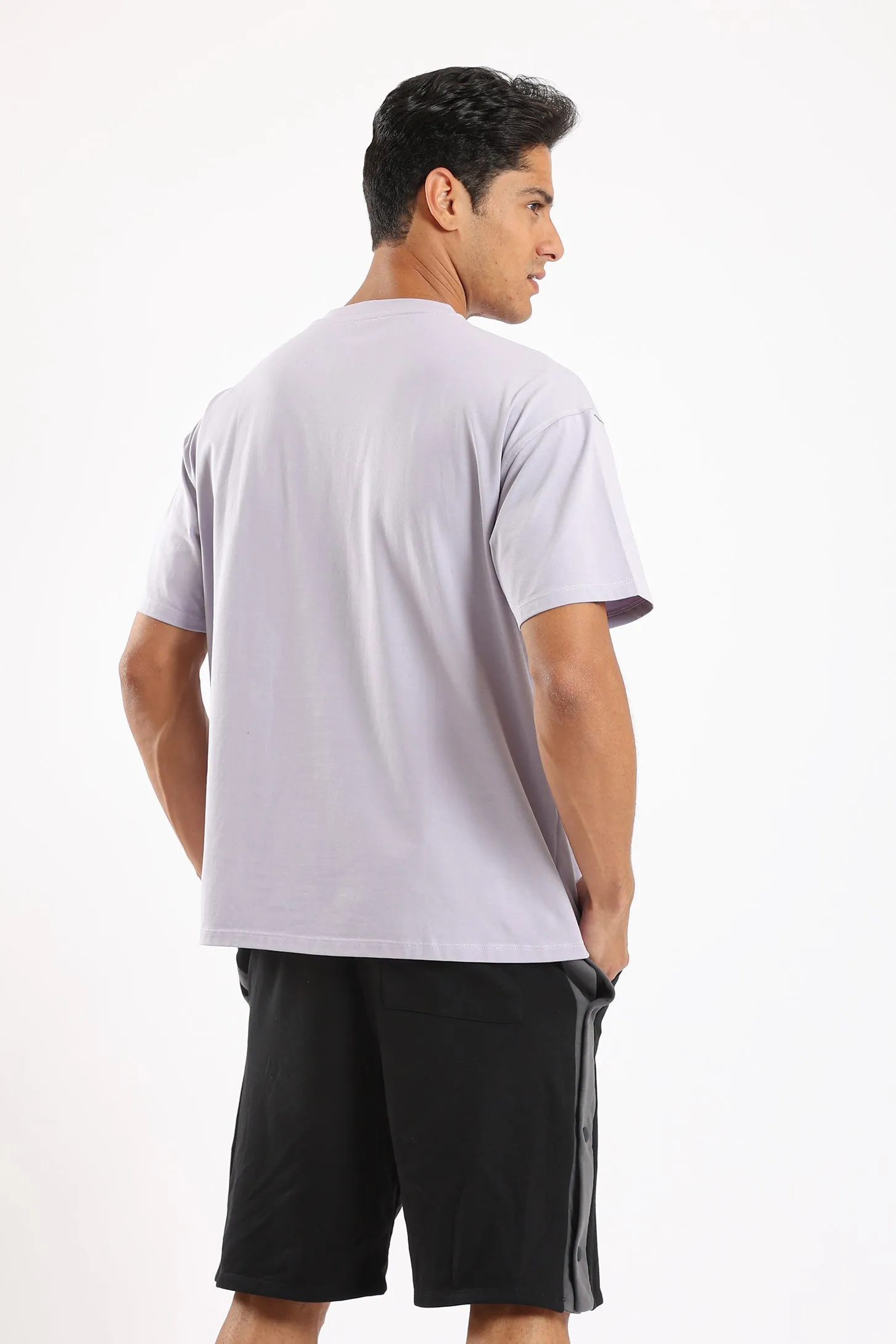 PURE COMFORT OVERSIZED TEE - LILAC