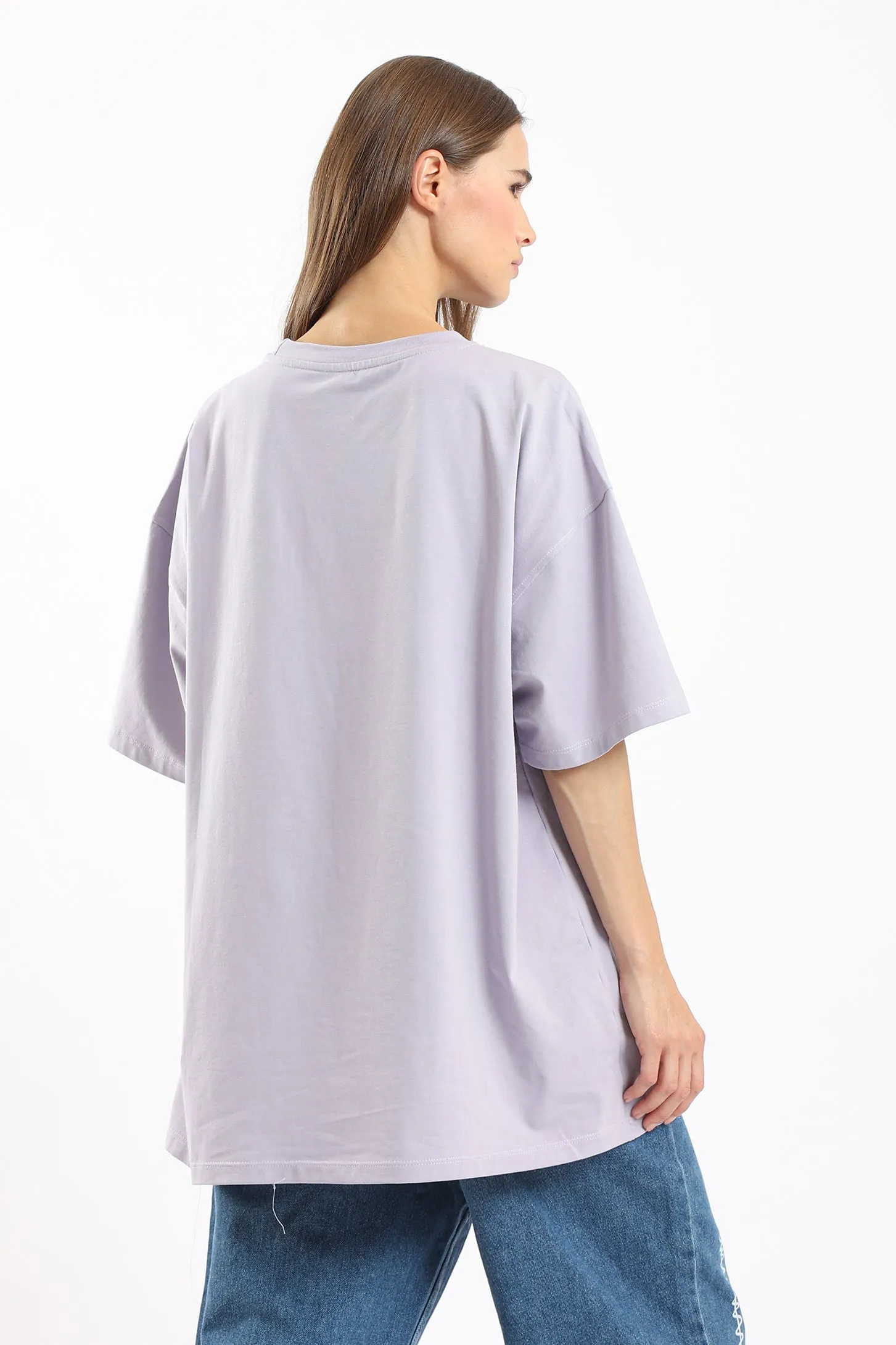 PURE COMFORT OVERSIZED TEE - LILAC