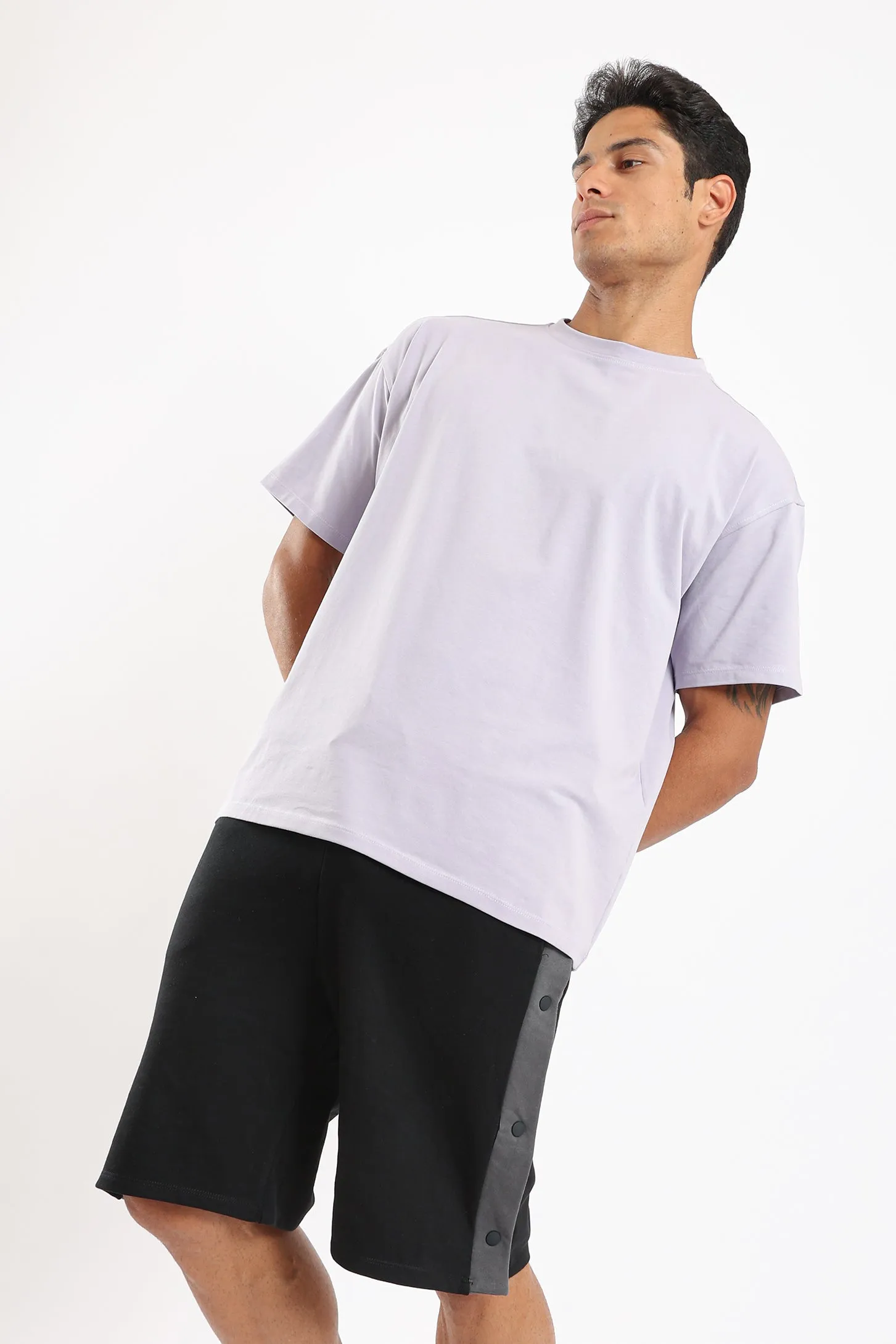 PURE COMFORT OVERSIZED TEE - LILAC