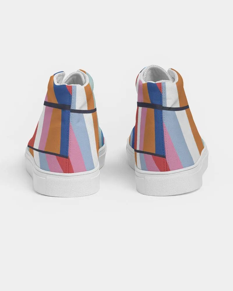 Rainbow Women's High Tops Canvas Custom Shoes
