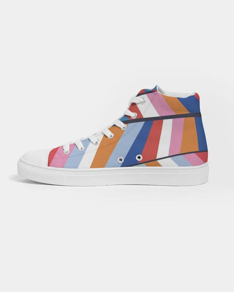 Rainbow Women's High Tops Canvas Custom Shoes