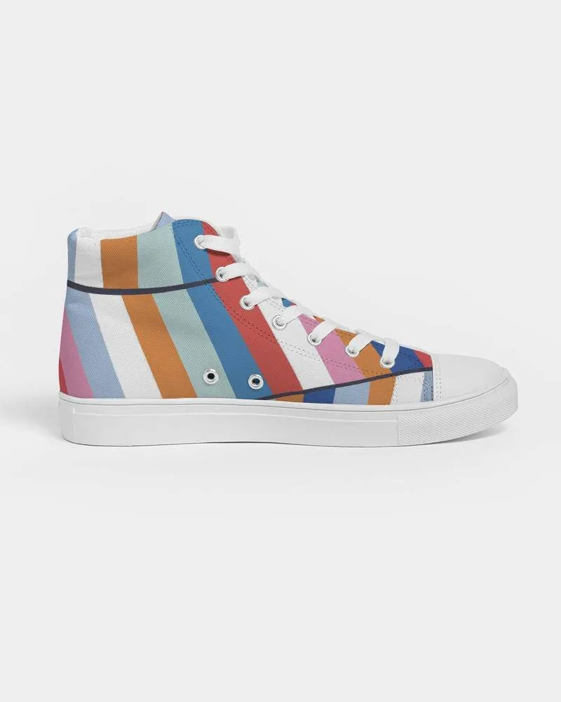 Rainbow Women's High Tops Canvas Custom Shoes