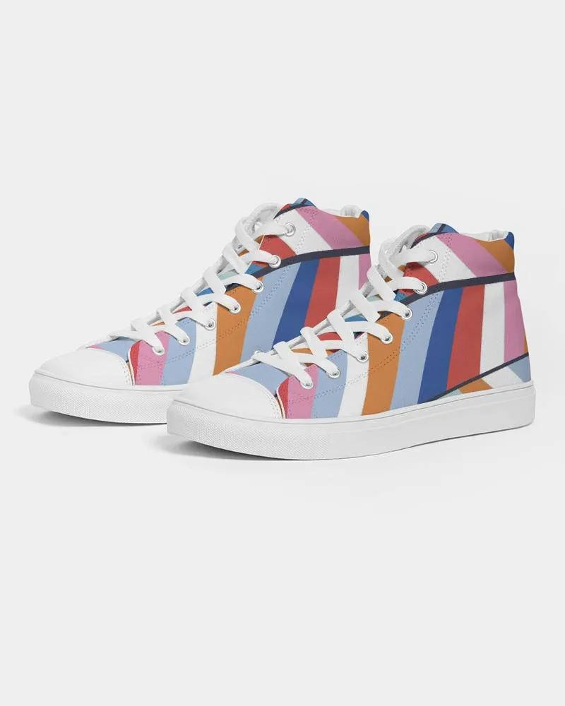 Rainbow Women's High Tops Canvas Custom Shoes