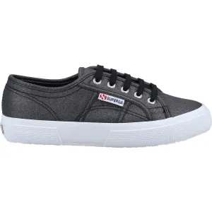 Superga Womens 2750 Glitter Canvas Trainers - Black