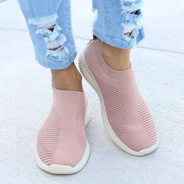 Vanccy - Women Stretchy Slip-on Mesh Bunion Corrector Sneakers