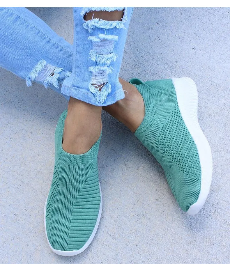 Vanccy - Women Stretchy Slip-on Mesh Bunion Corrector Sneakers