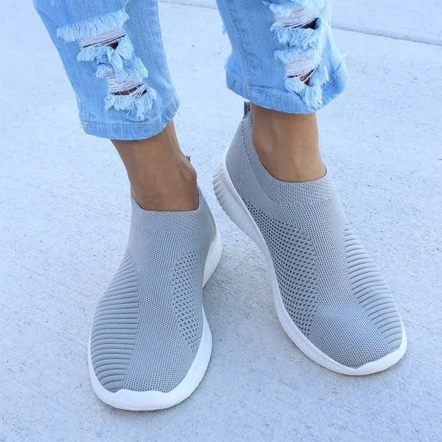 Vanccy - Women Stretchy Slip-on Mesh Bunion Corrector Sneakers