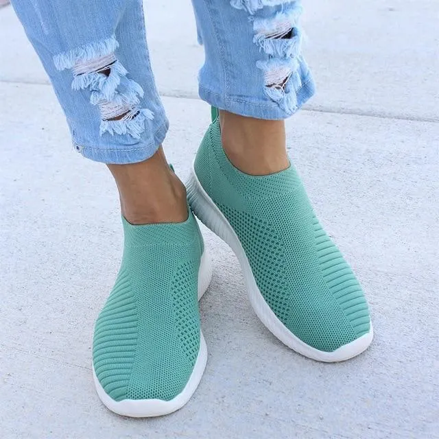 Vanccy - Women Stretchy Slip-on Mesh Bunion Corrector Sneakers
