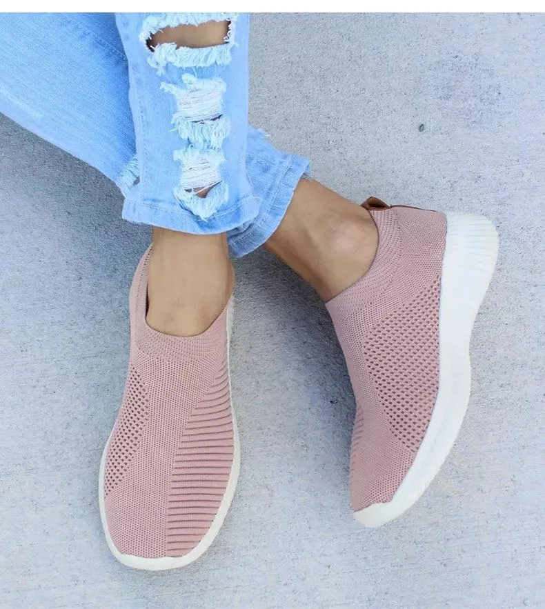 Vanccy - Women Stretchy Slip-on Mesh Bunion Corrector Sneakers