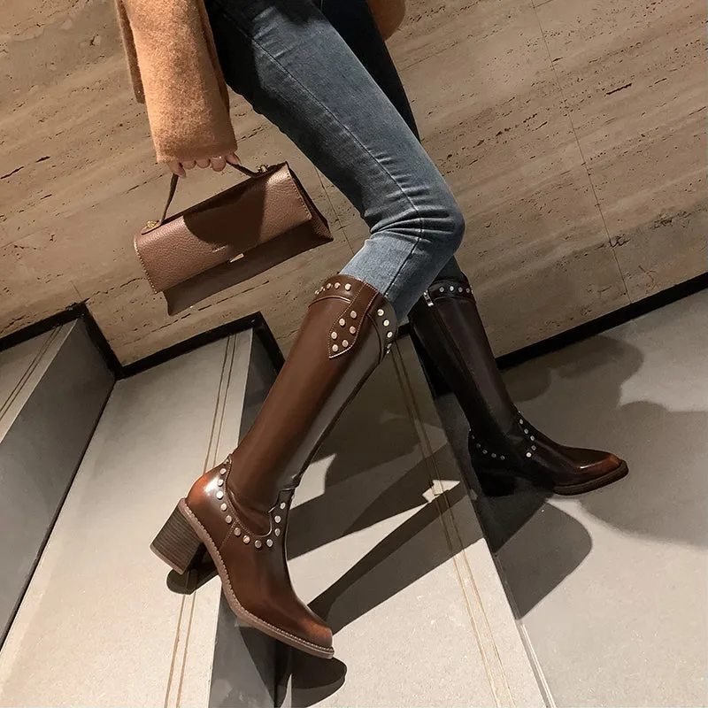Veltique Luxe Tall Slip-Ons