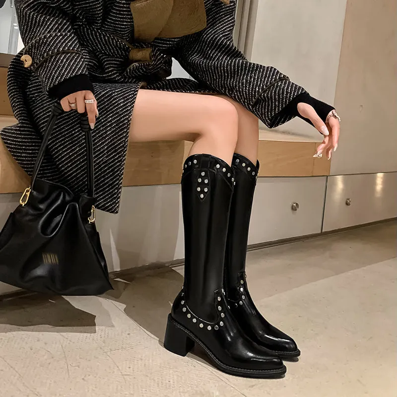Veltique Luxe Tall Slip-Ons