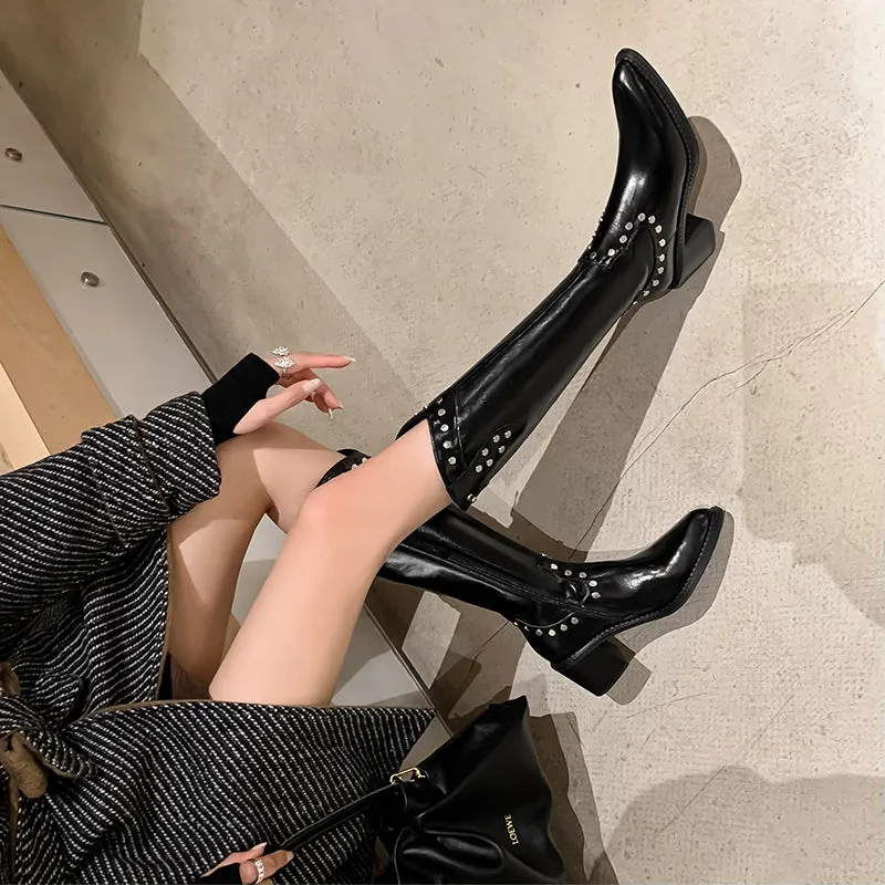 Veltique Luxe Tall Slip-Ons