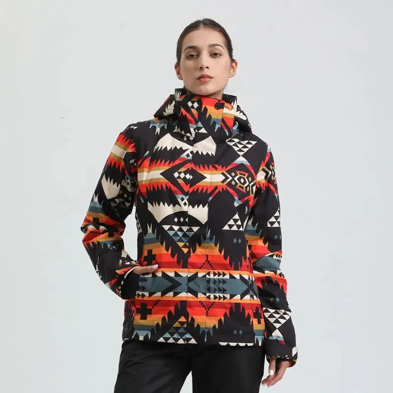 Women Quilted Thicken Ski Jacket 2025 New Snowboarding Jacket
