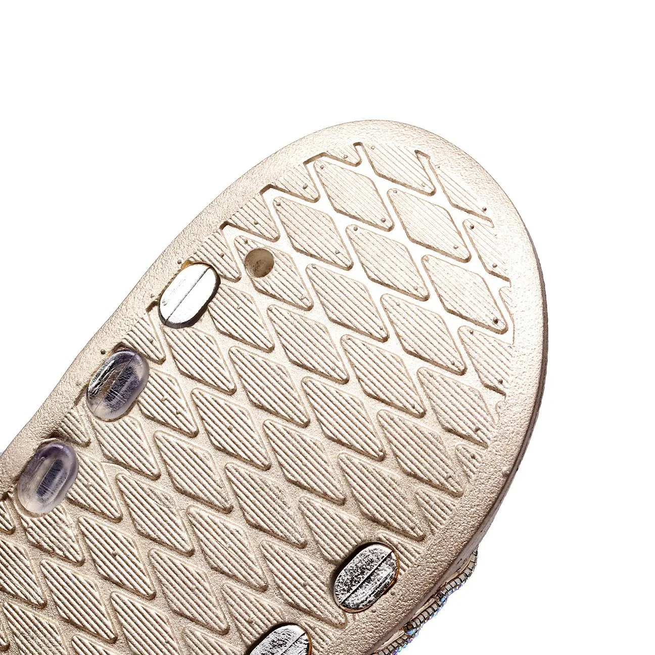 Women rhinestone one strap open toe slides summer slippers