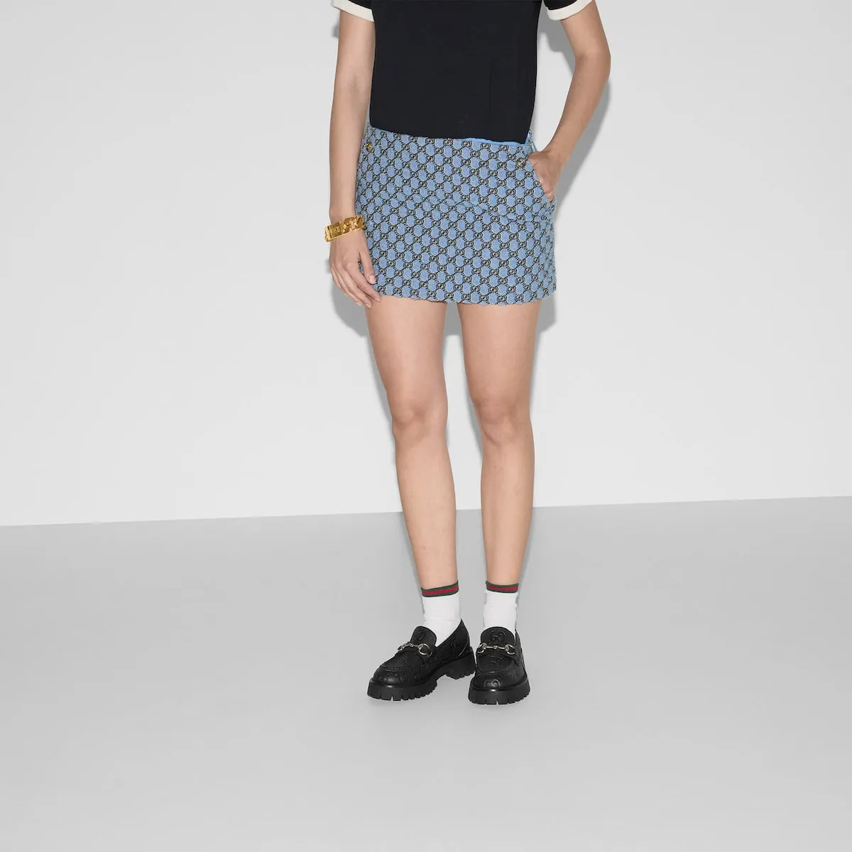 Women's GG lug loafer with Horsebit